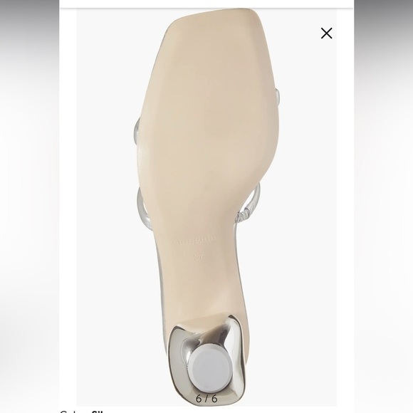 NWOT Cult Gaia Lenora Silver Sandals - Picture 5 of 13